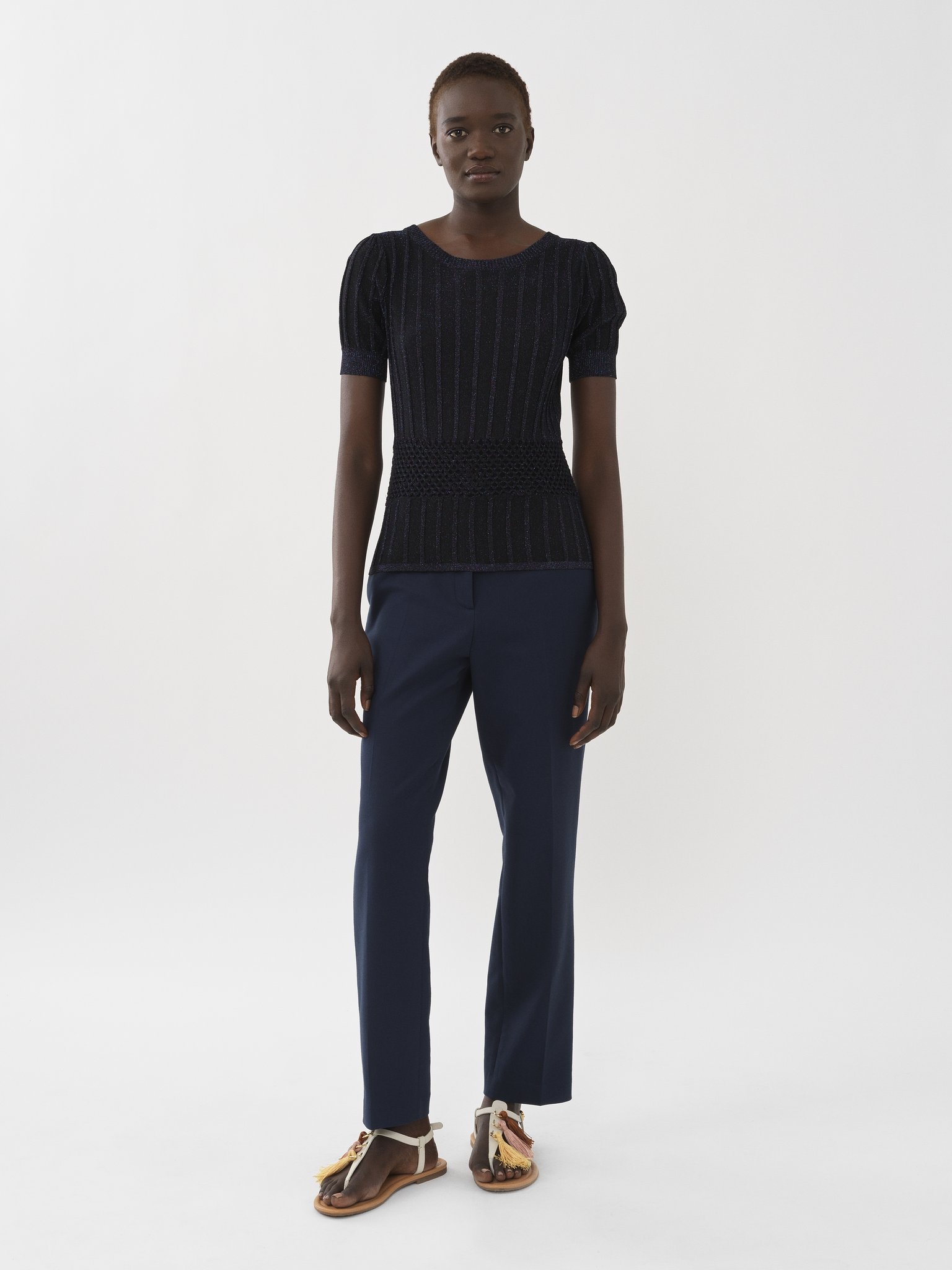 LUREX KNIT BLOUSE - 3
