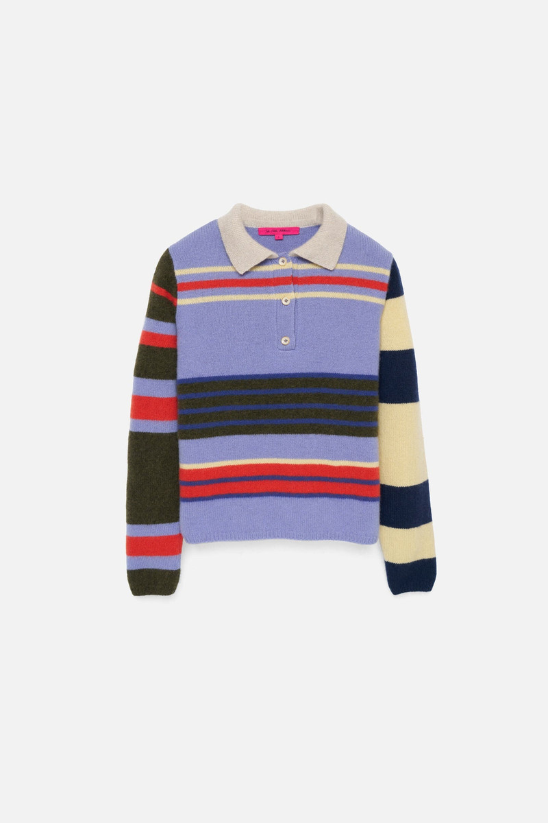 CHAOS STRIPE WOMEN'S FITTED POLO 1