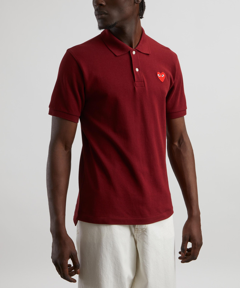 Comme des Garçons PLAY Red Heart Polo Shirt outlook