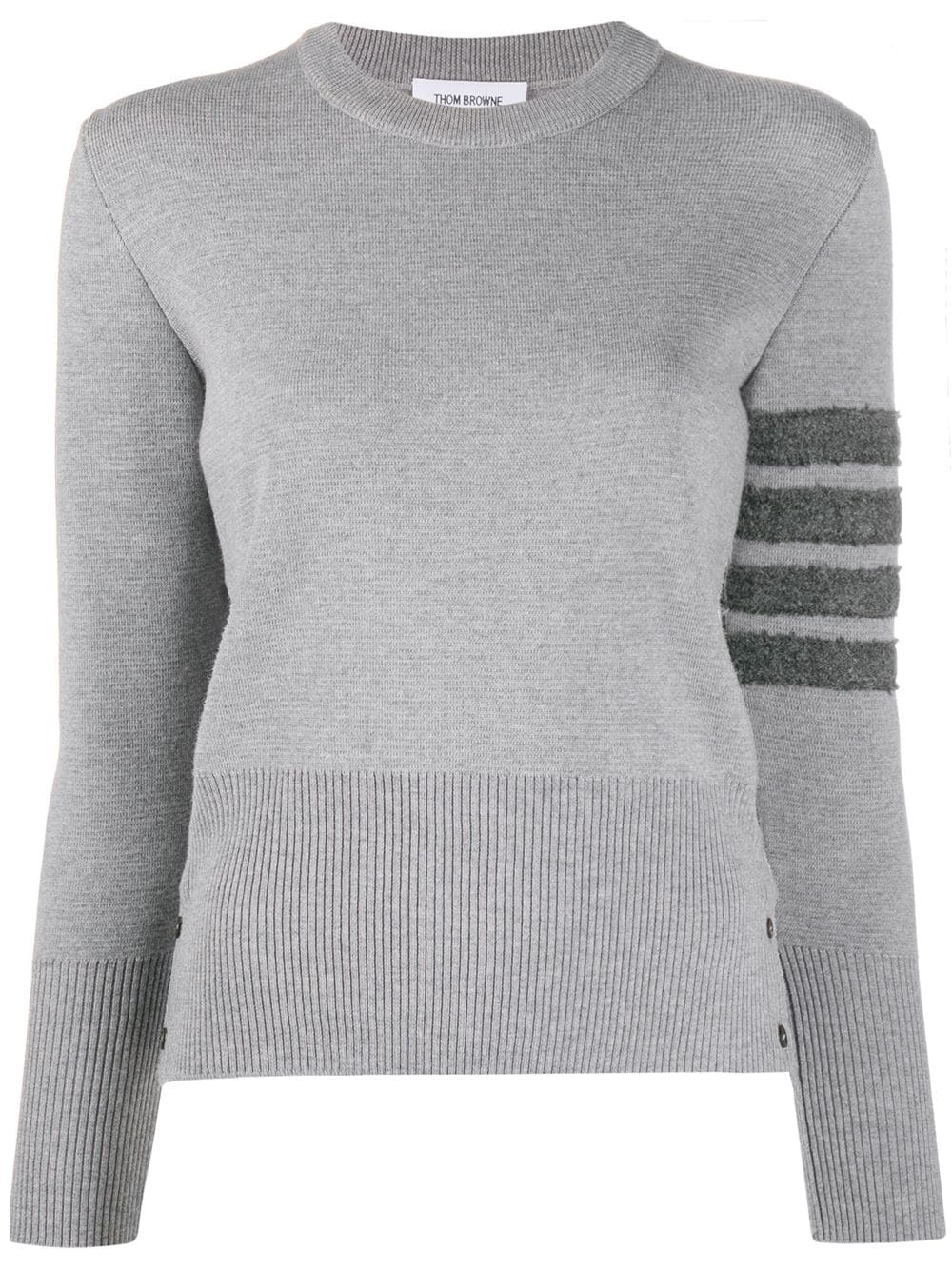 4-Bar stripe Milano stitch pullover - 1