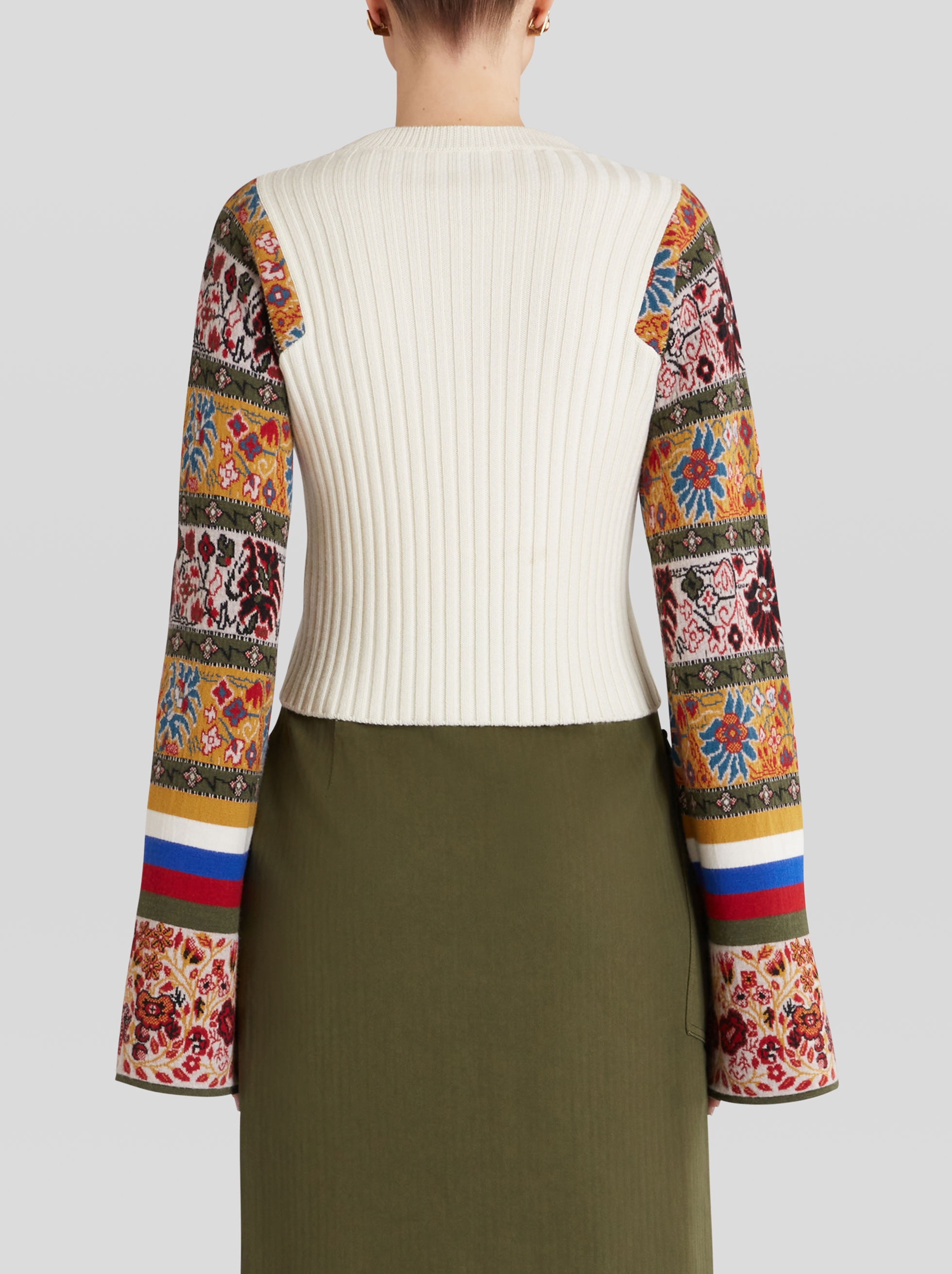 PATCHWORK WOOL SWEATER - 4