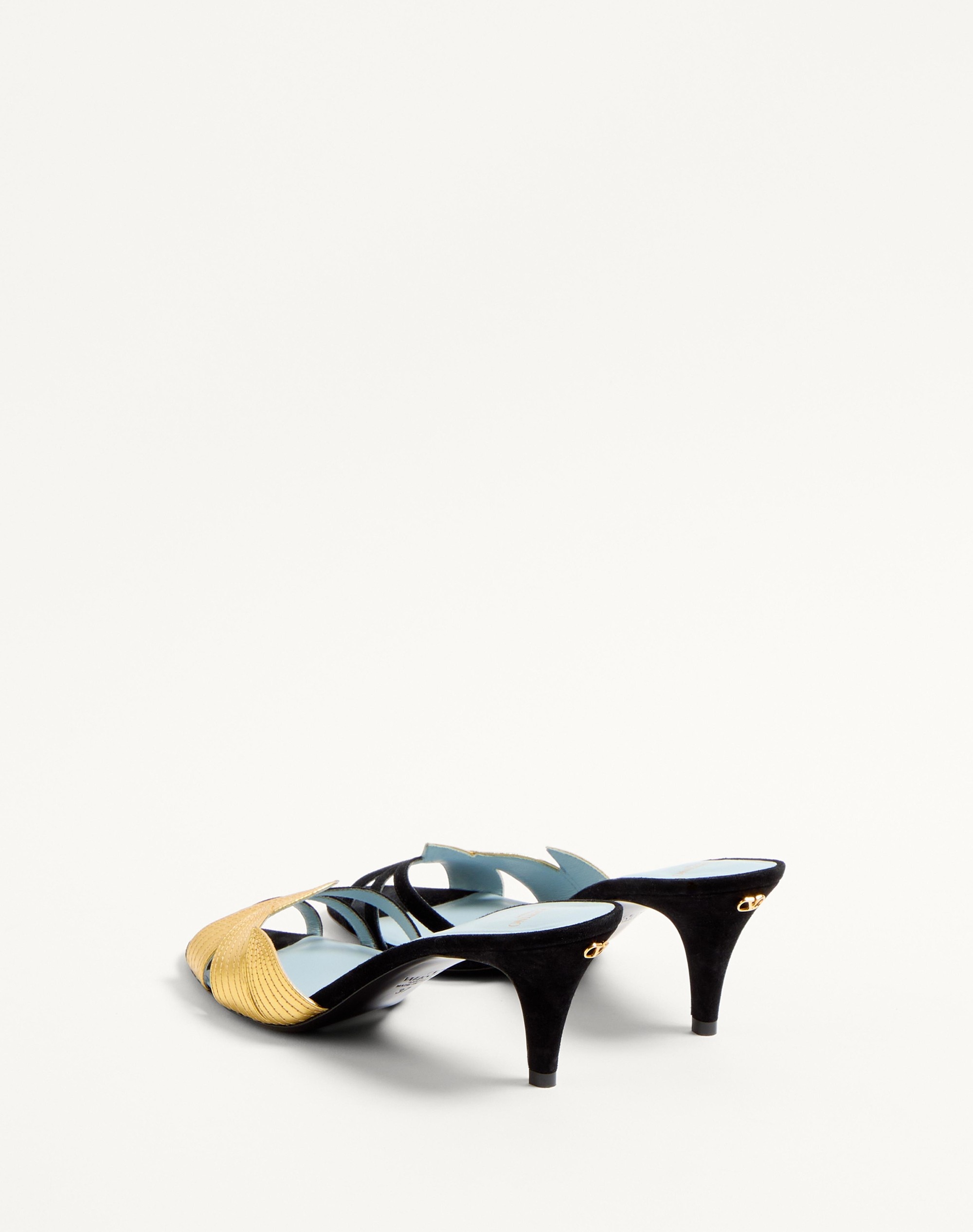 FOLIEFOLIAGE SUEDE SLIDE SANDAL 65MM - 5