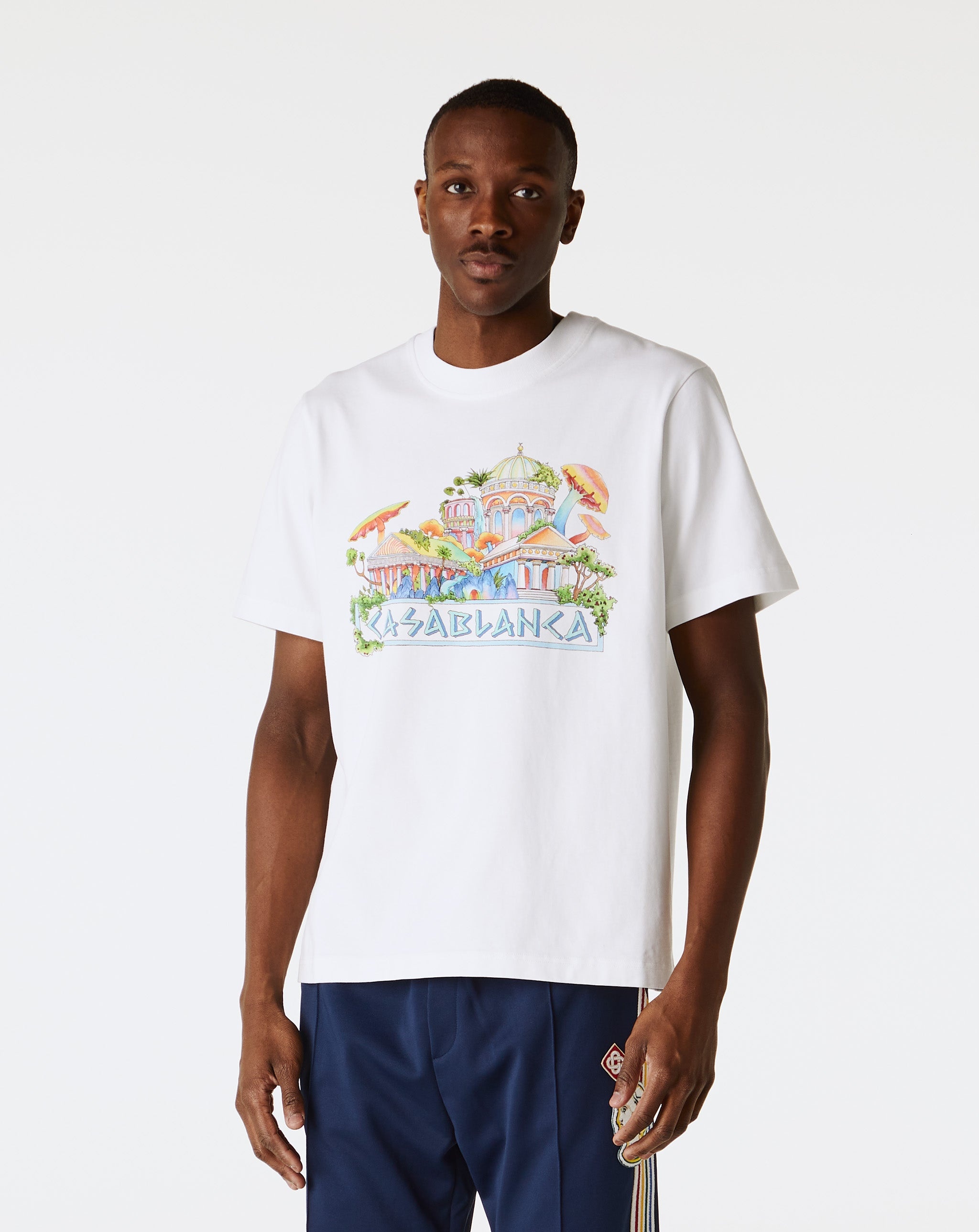 トップス CASABLANCA The Road to Knowledge Casablanca White The Road To Knowledge Shirt Casablanca