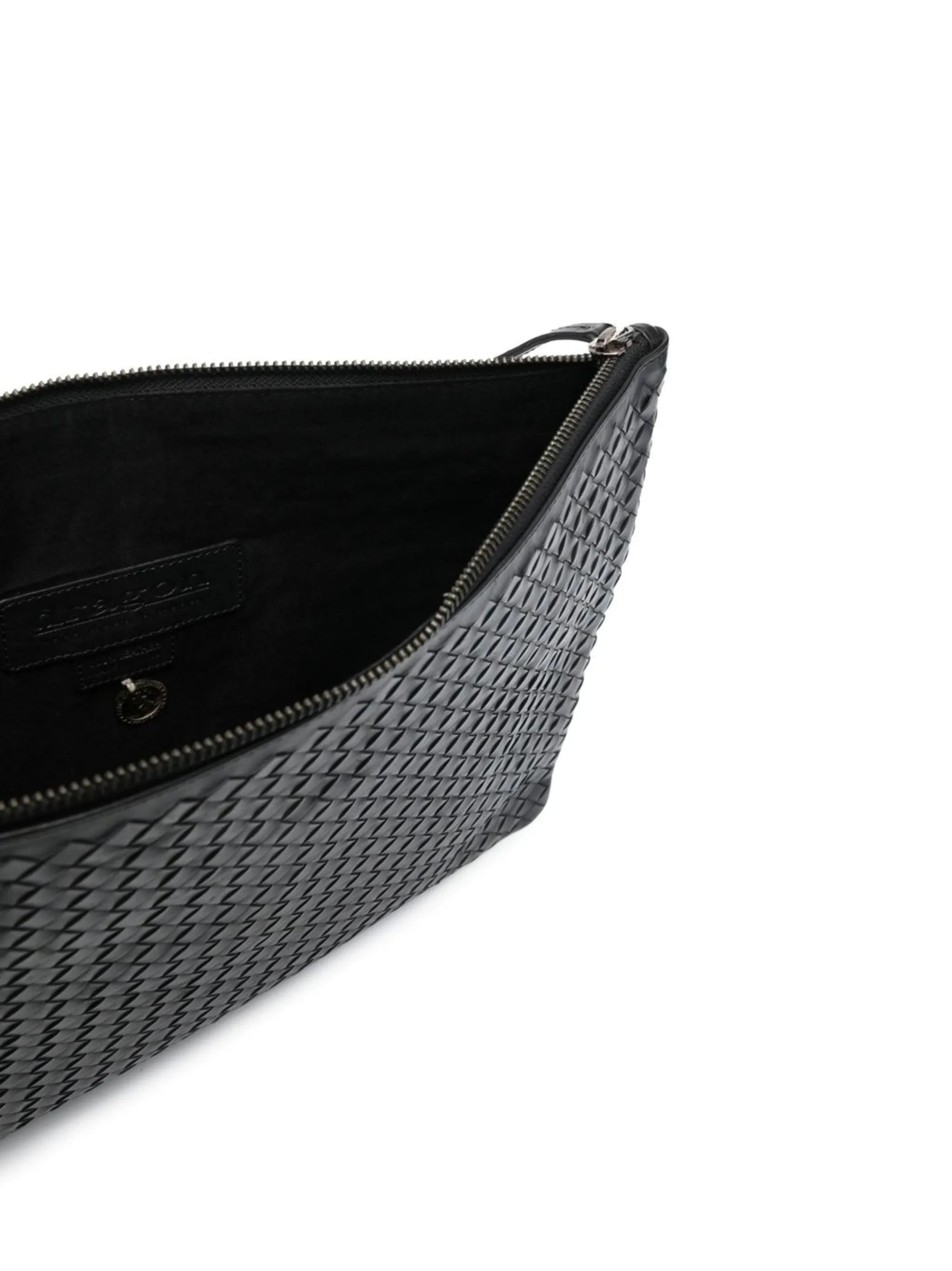 Dragon Diffusion Woven Leather Clutch Bag - 4