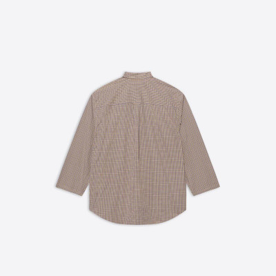 BALENCIAGA Oversize Button-down Shirt in Beige/black outlook