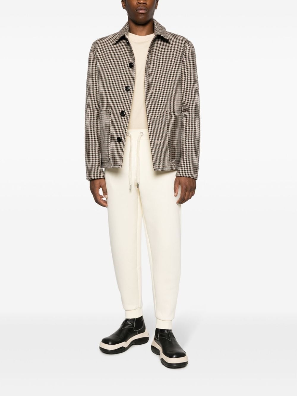 logo-patch drawstring track pants - 2