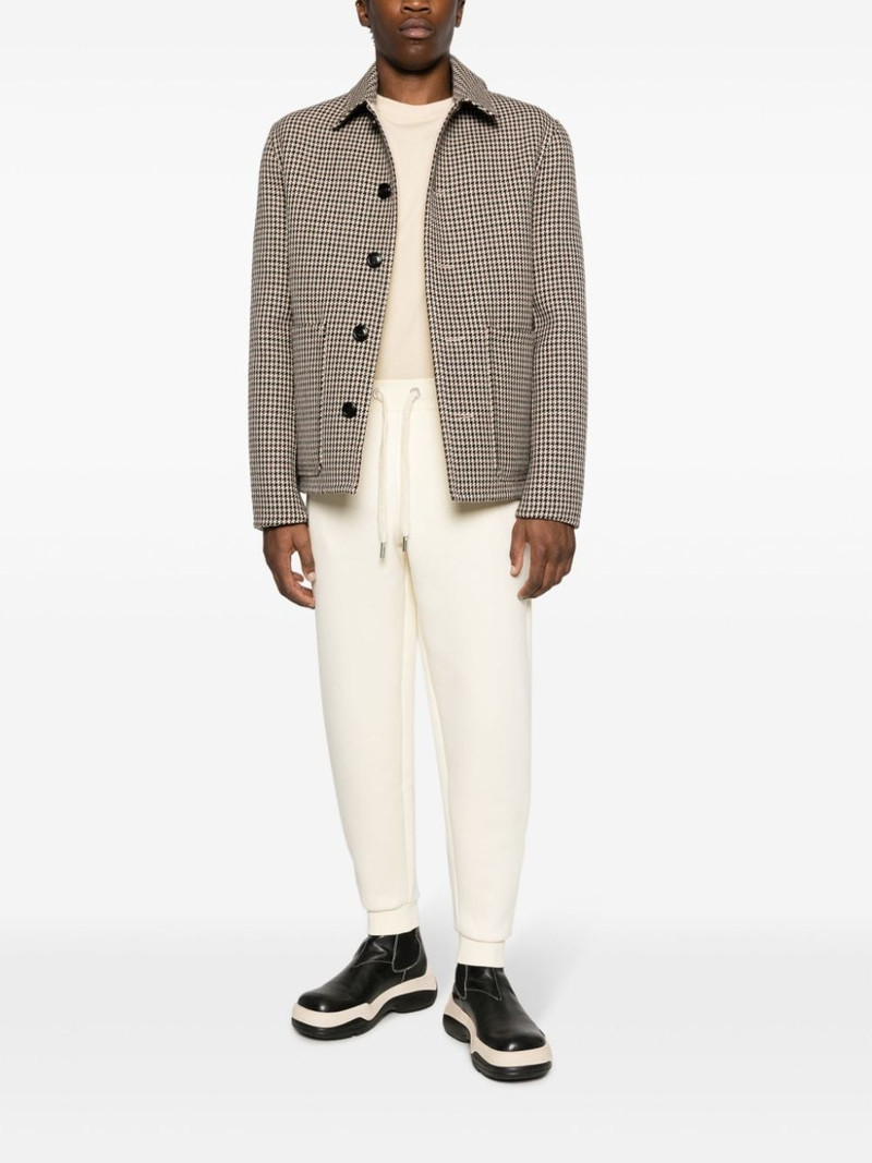 AMI Paris logo-patch drawstring track pants outlook