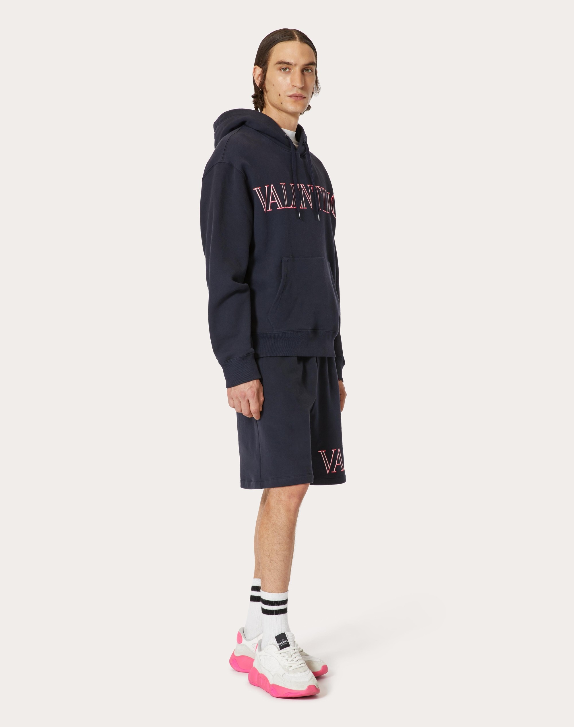 SWEATSHIRT WITH VALENTINO NEON UNIVERSE PRINT - 2
