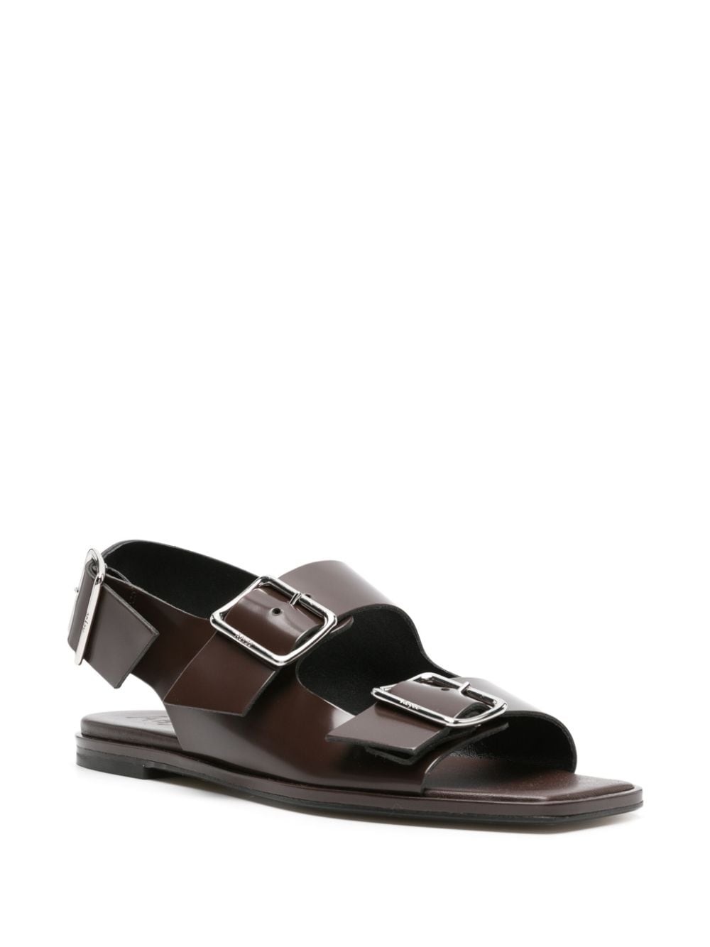 buckle-straps leather sandals - 2