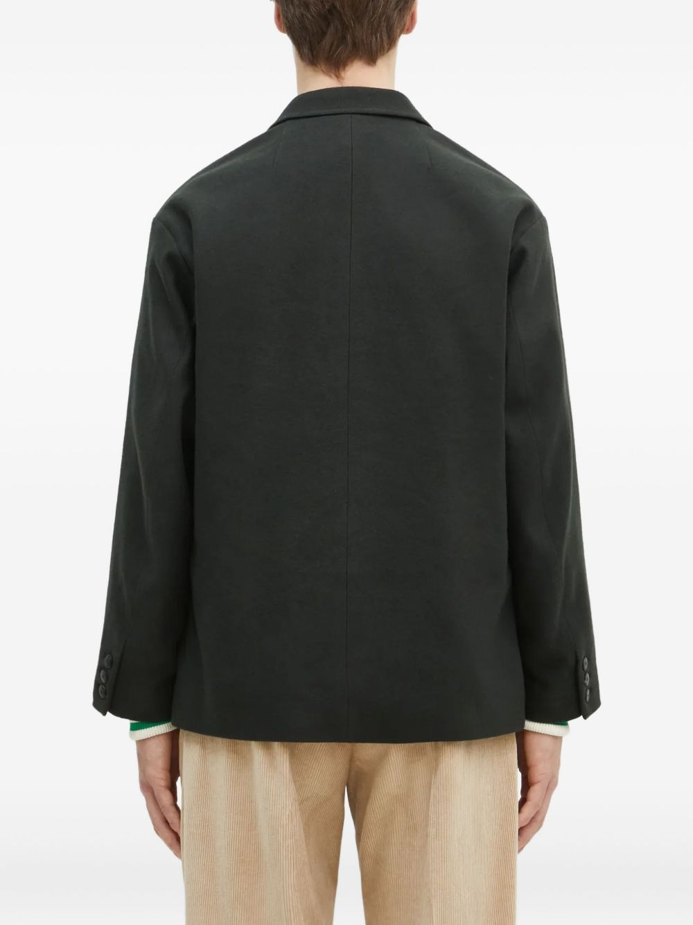 three-button notched-lapel blazer - 4