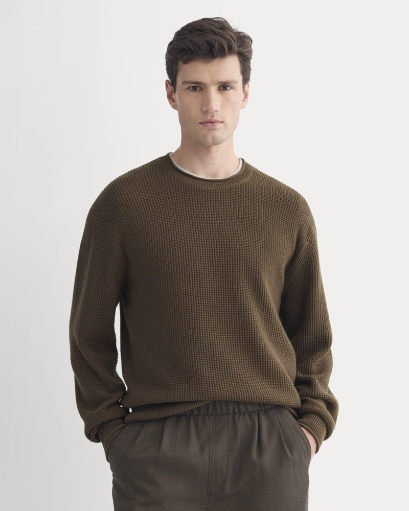 EVERLANE WAFFLE ROLLNECK CREW IN EVERYDAY COTTON outlook