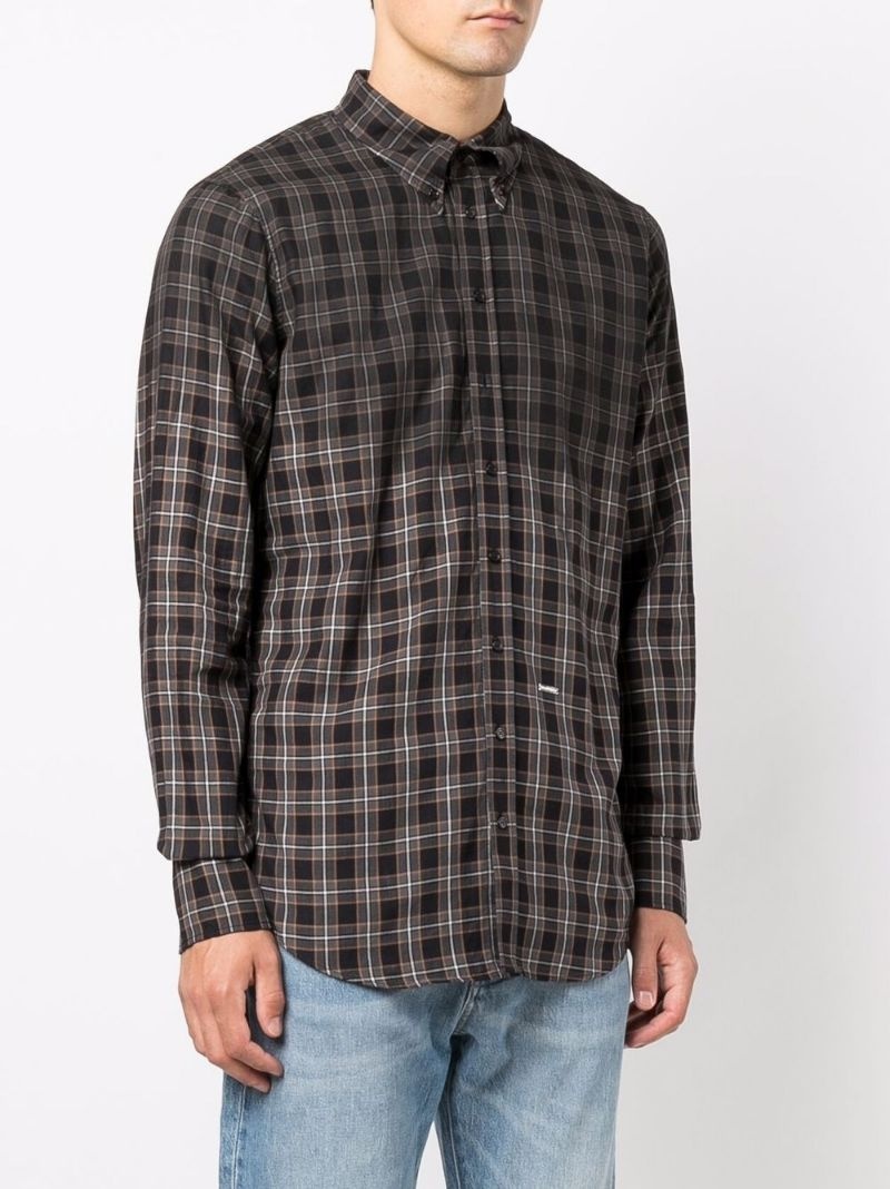 plaid check pattern shirt - 3