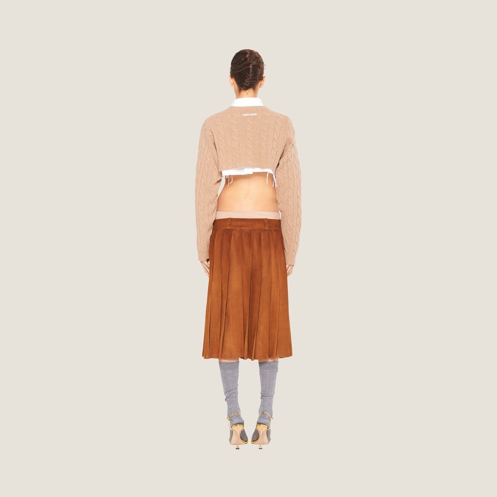 Cropped cashmere sweater - 2