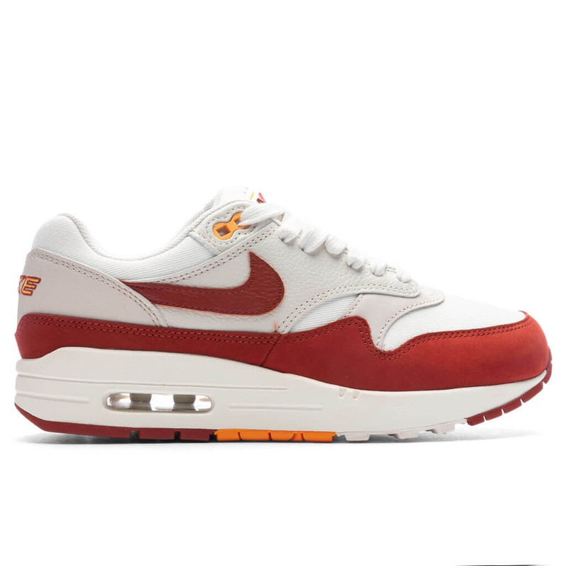 WOMEN'S NIKE AIR MAX 1 LX - SAIL/RUGGED ORANGE/LIGHT OREWOOD BROWN - 1