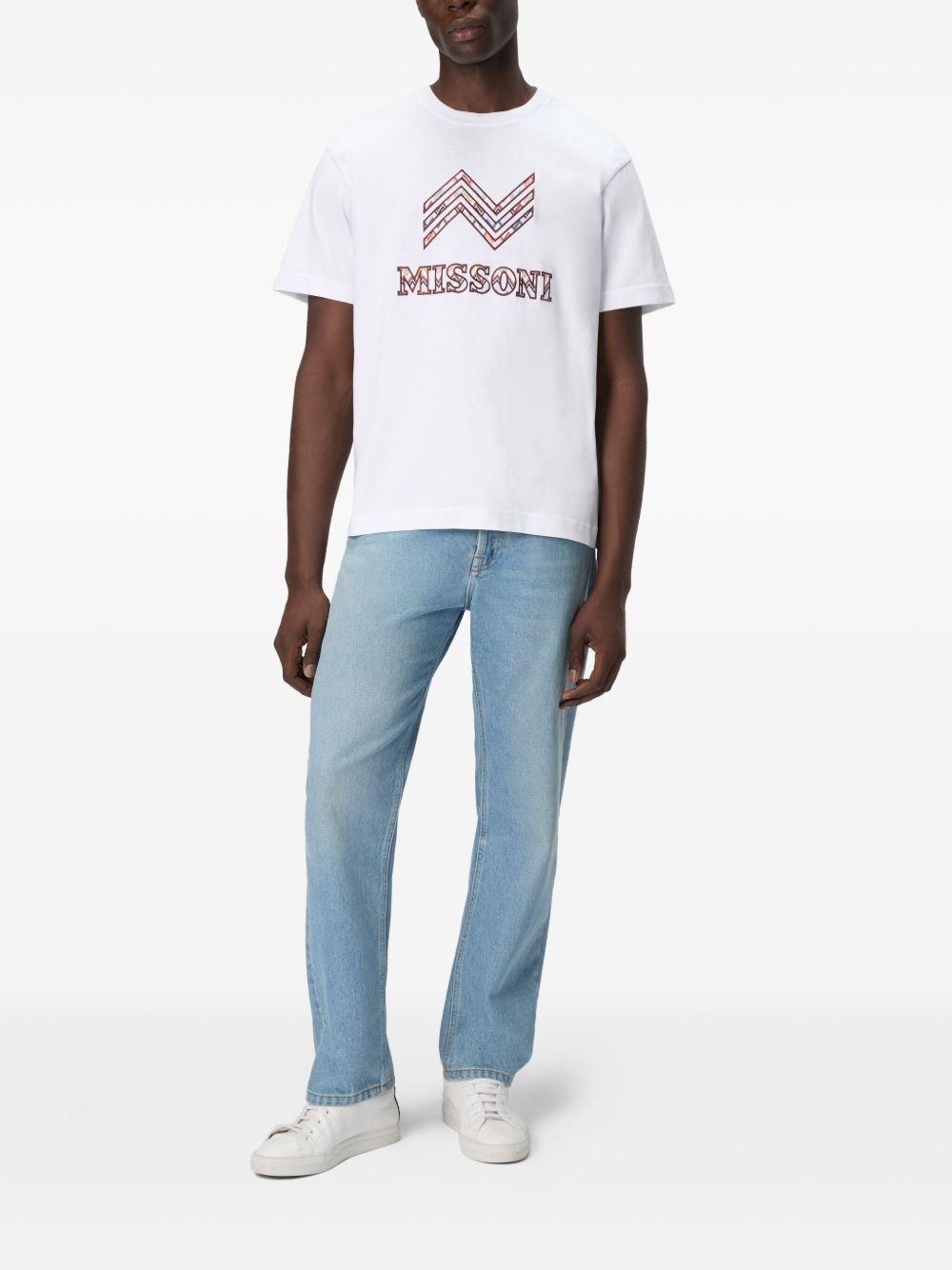 logo-embroidered T-shirt - 2