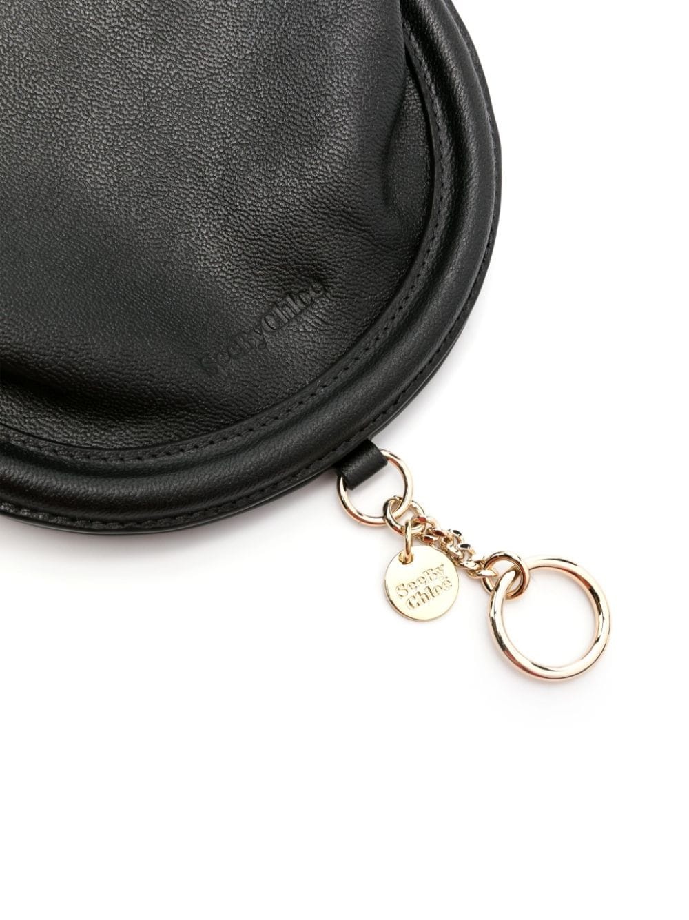 logo-embossed panelled shoulder bag - 4