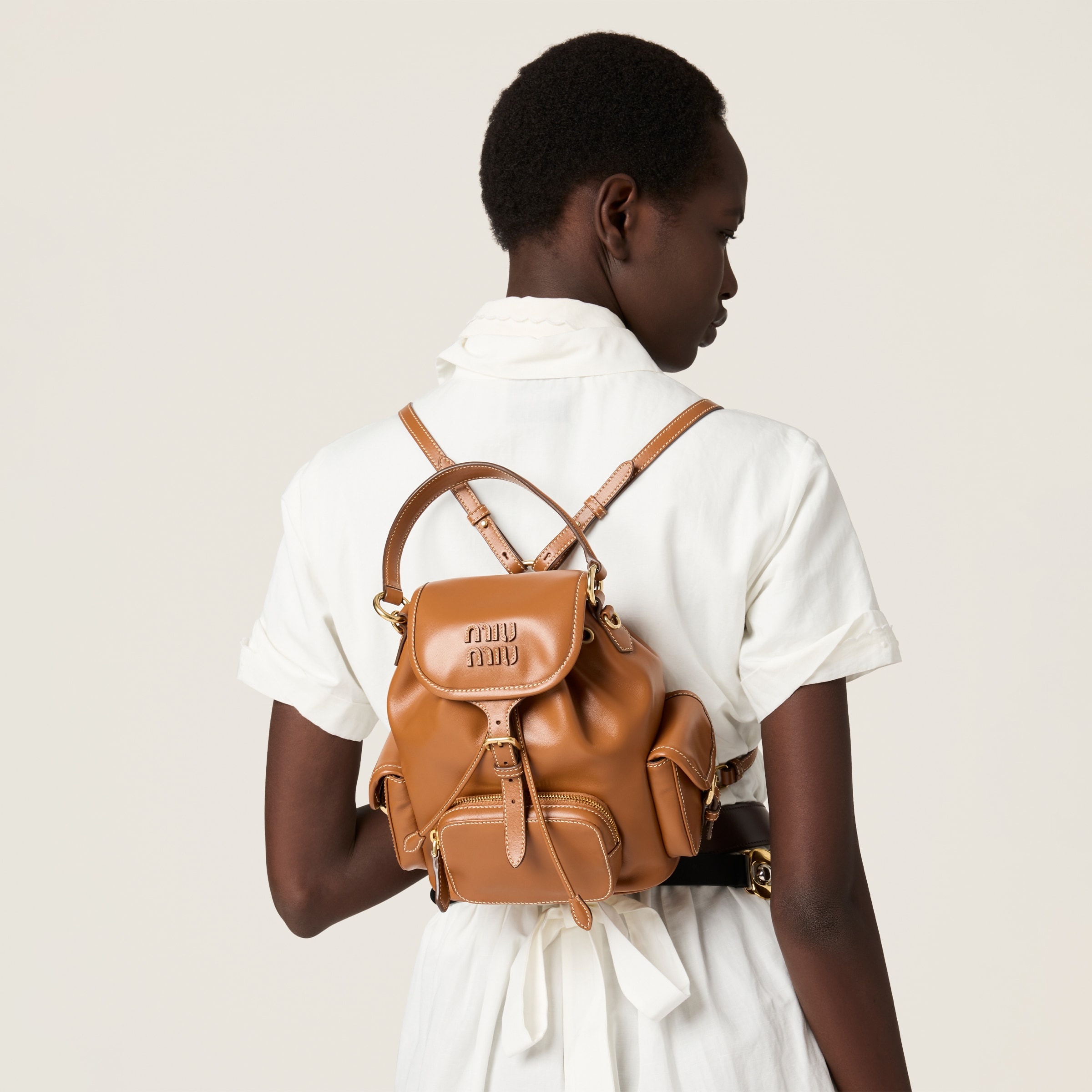 Leather backpack - 5