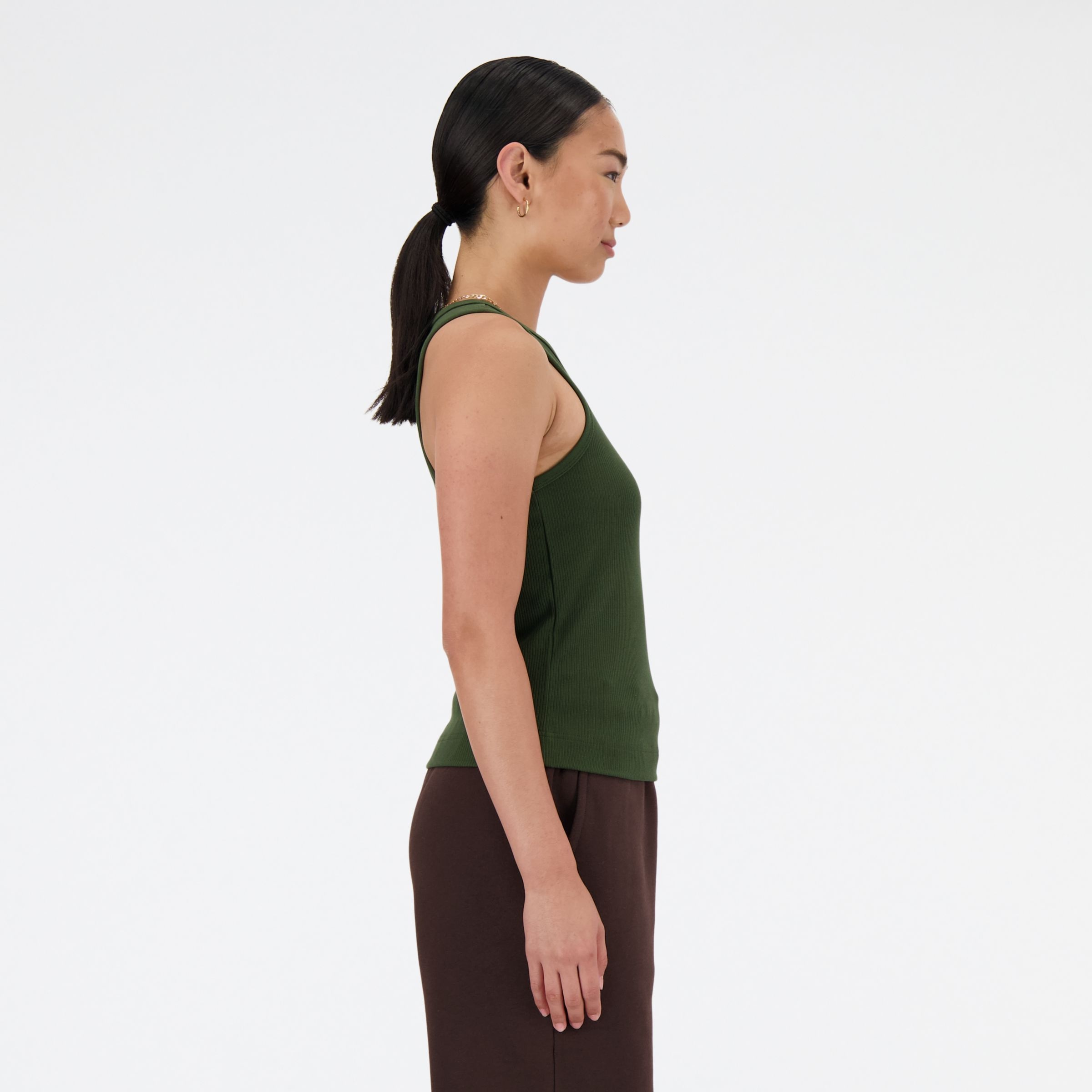 Linear Heritage Rib Knit Racer Tank - 3