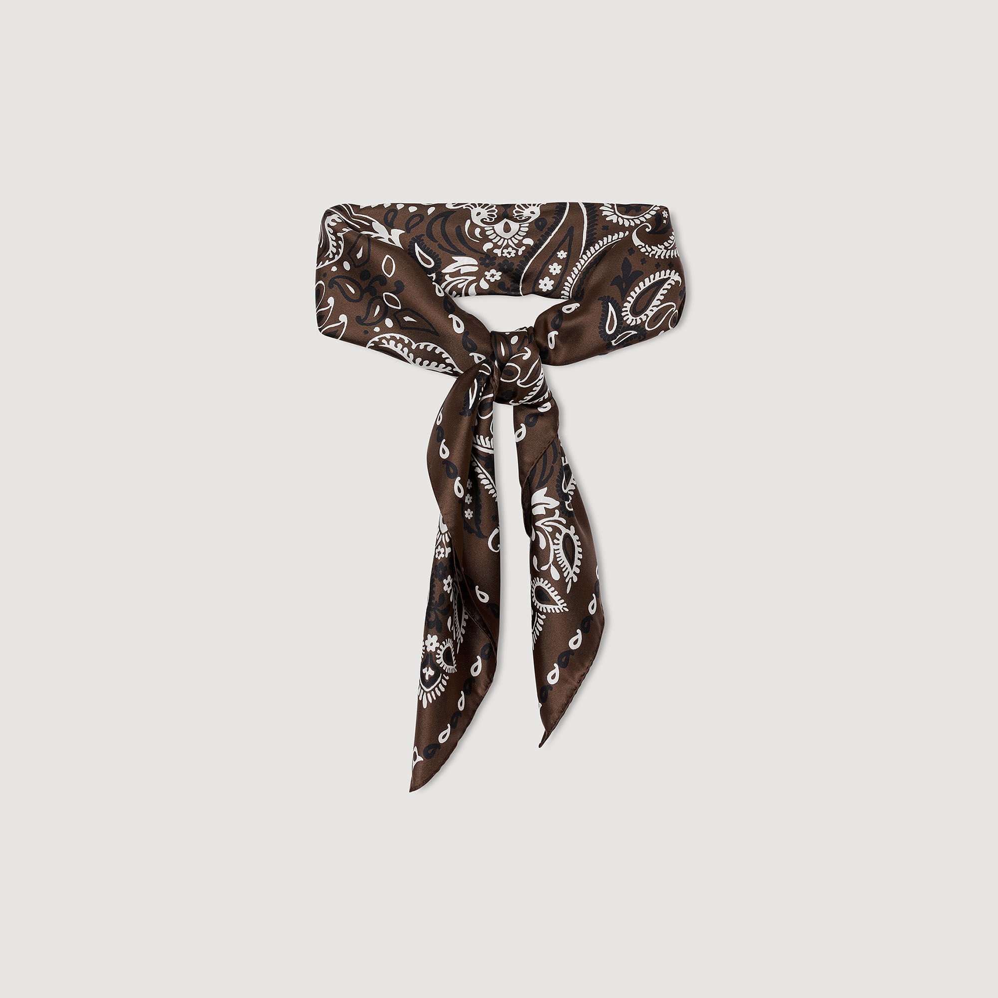 SILK BANDANA PRINT SCARF - 3