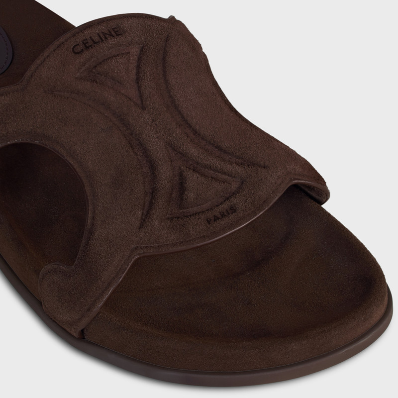 TRIOMPHE SLIDE IN SUEDE CALFSKIN 4