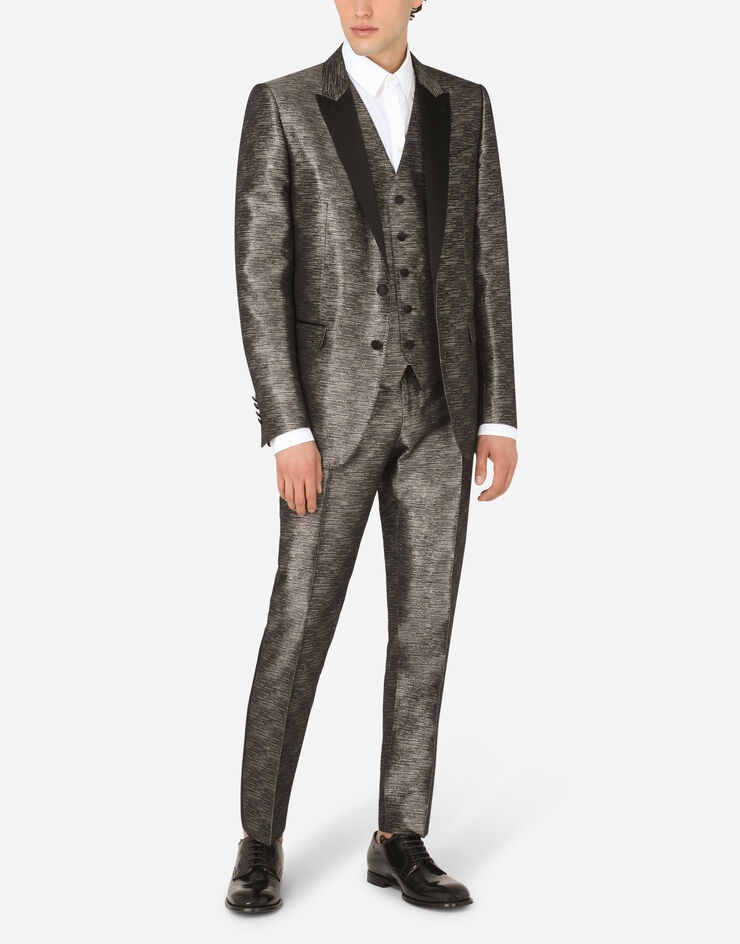 Lamé jacquard Martini-fit tuxedo suit - 11