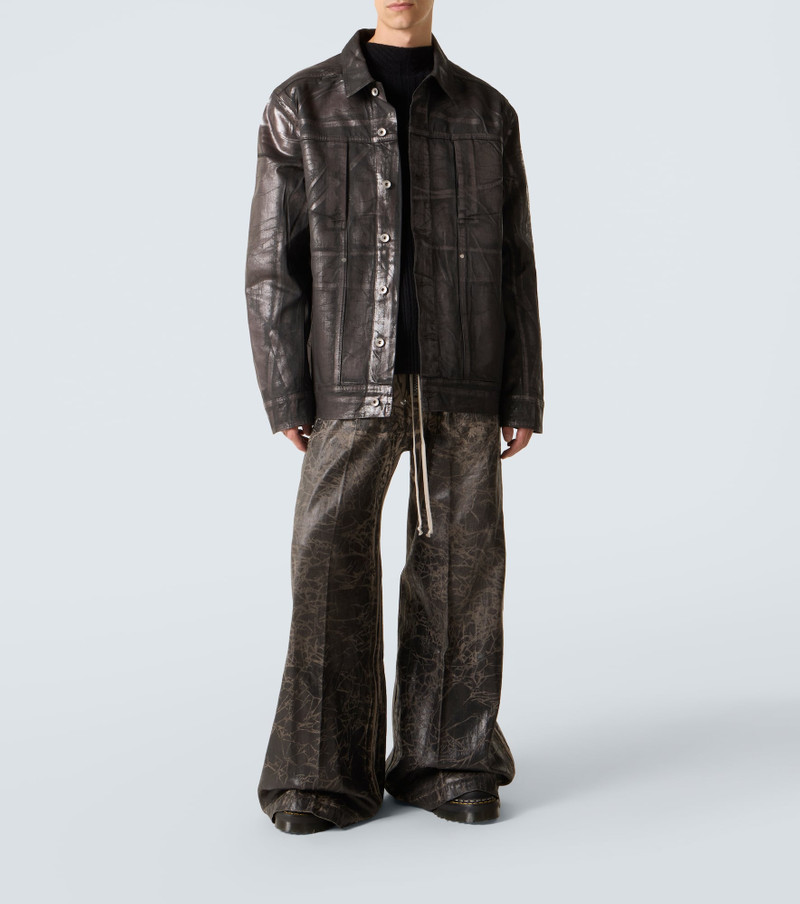Rick Owens Coated denim jacket outlook
