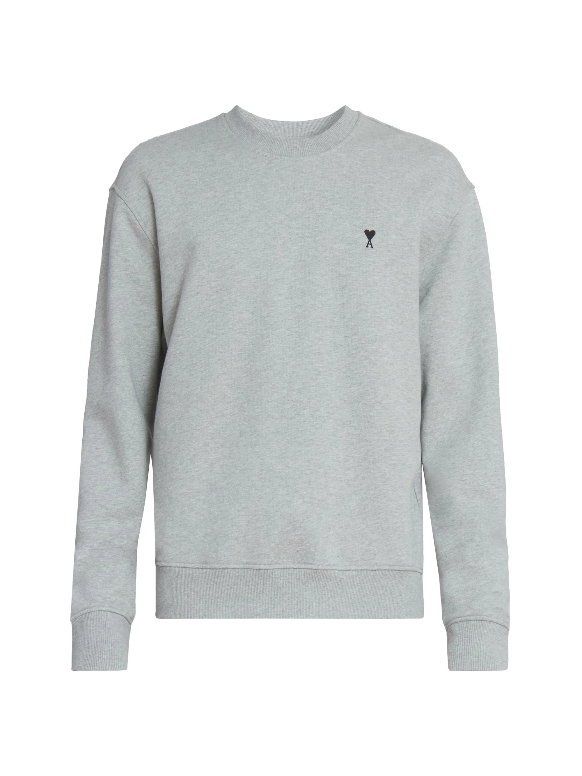 Men's Contrasted Ami de Coeur Sweatshirt - Gris Cendre Chine - 1