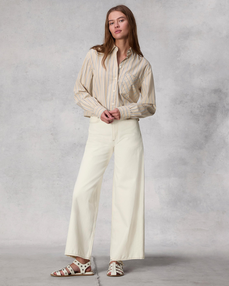 rag & bone Maxine Cropped Cotton Poplin Shirt
Relaxed Fit Button Down outlook