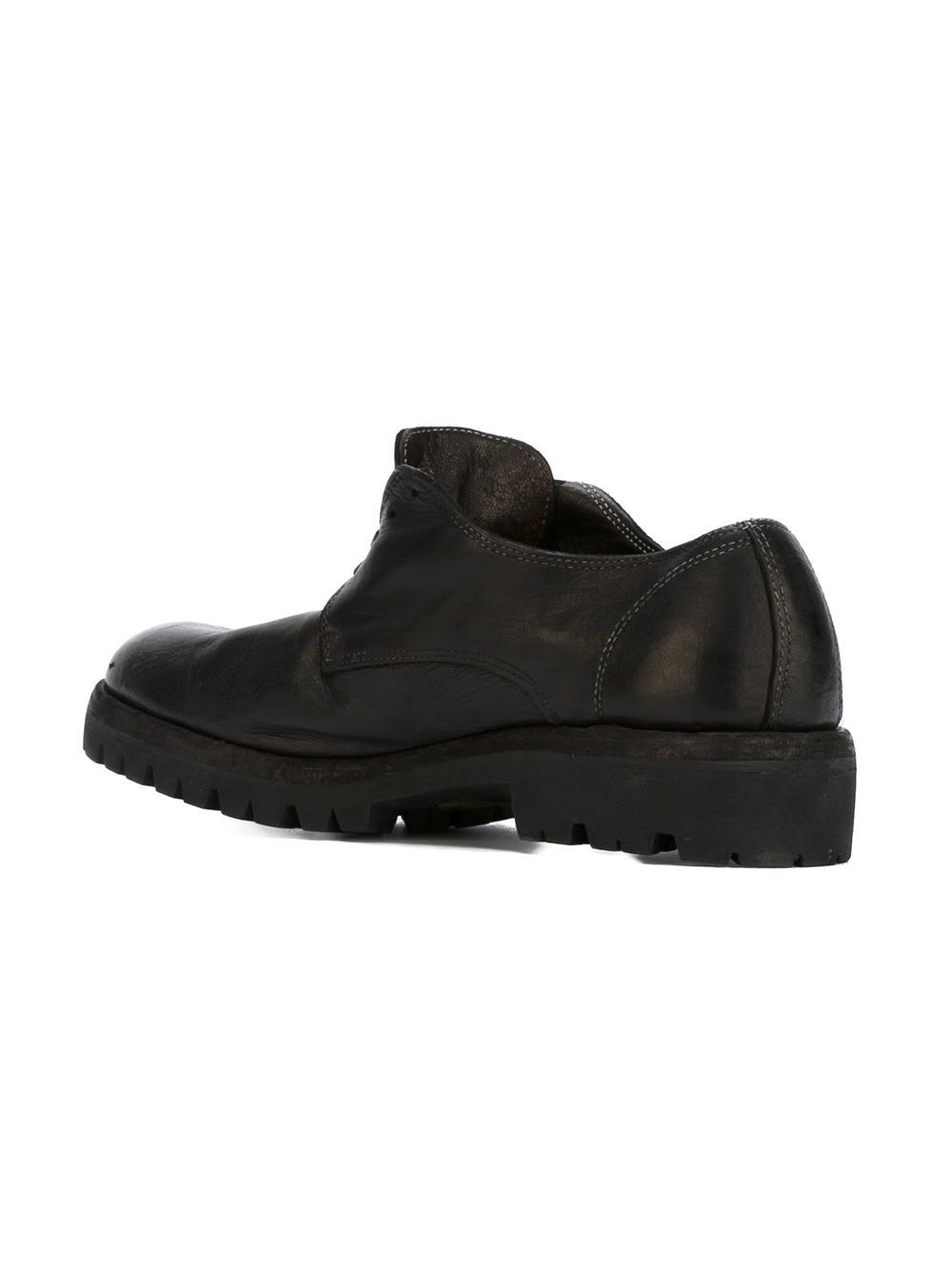 ridged sole lace-up shoes - 3
