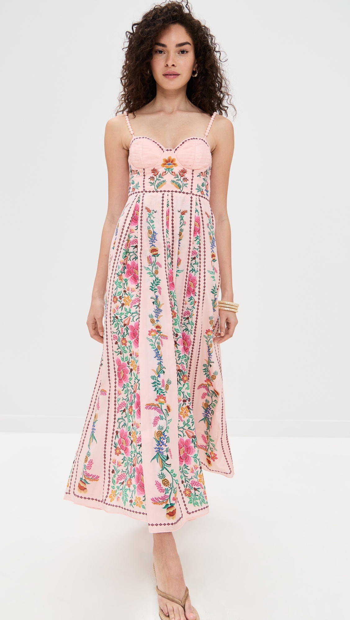 Delicate Forest Pink Maxi Dress - 4