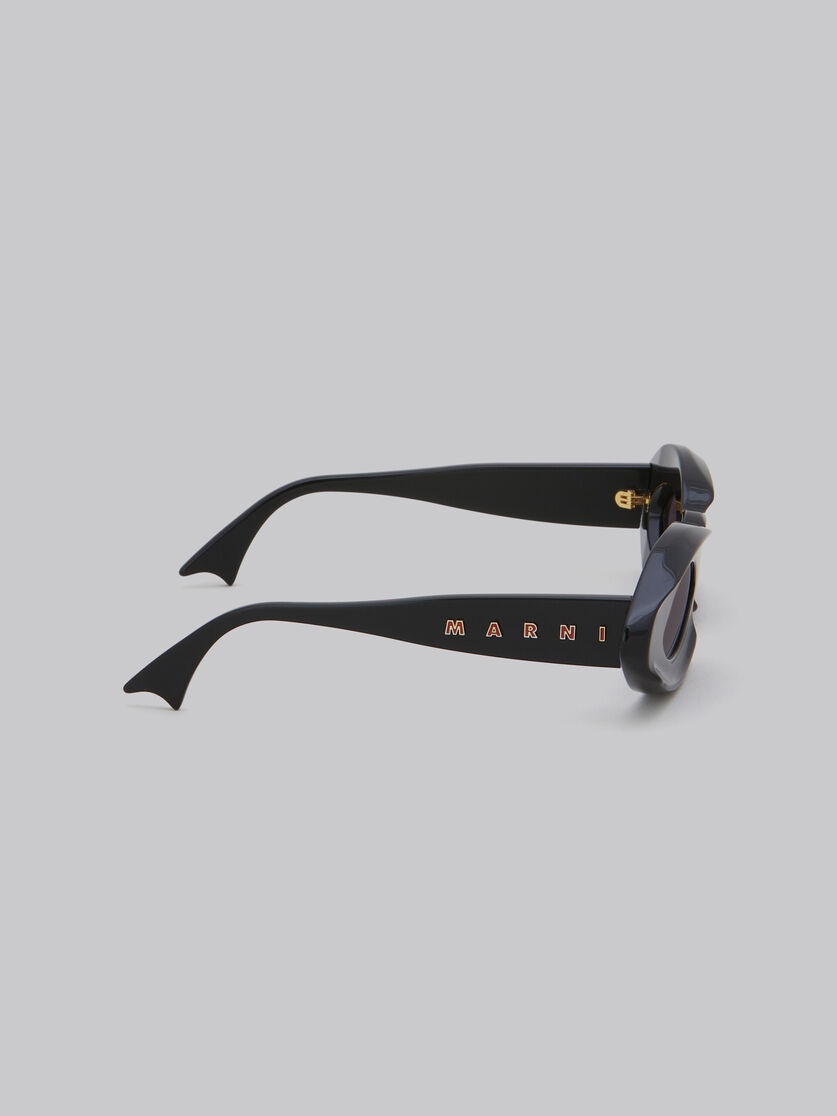 BLACK DARK DOODAD SUNGLASSES - 4