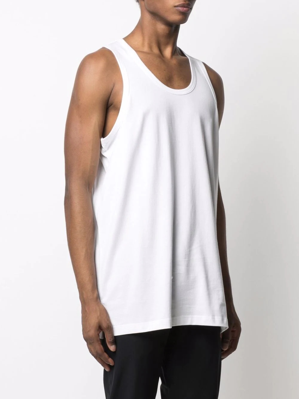 logo-print tank top - 4