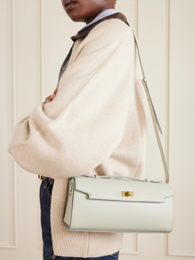 Anya Hindmarch Mortimer Textured-leather Clutch outlook