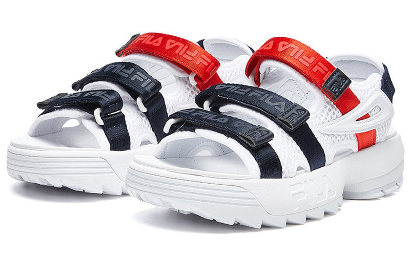 FILA (WMNS) FILA DISRUPTOR II SANDAL white/black/red F12W024506FWN outlook