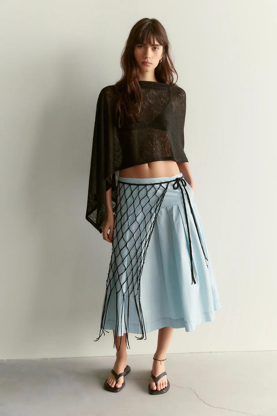 We The Free Skipper Pleated Chino Midi Skirt - 1