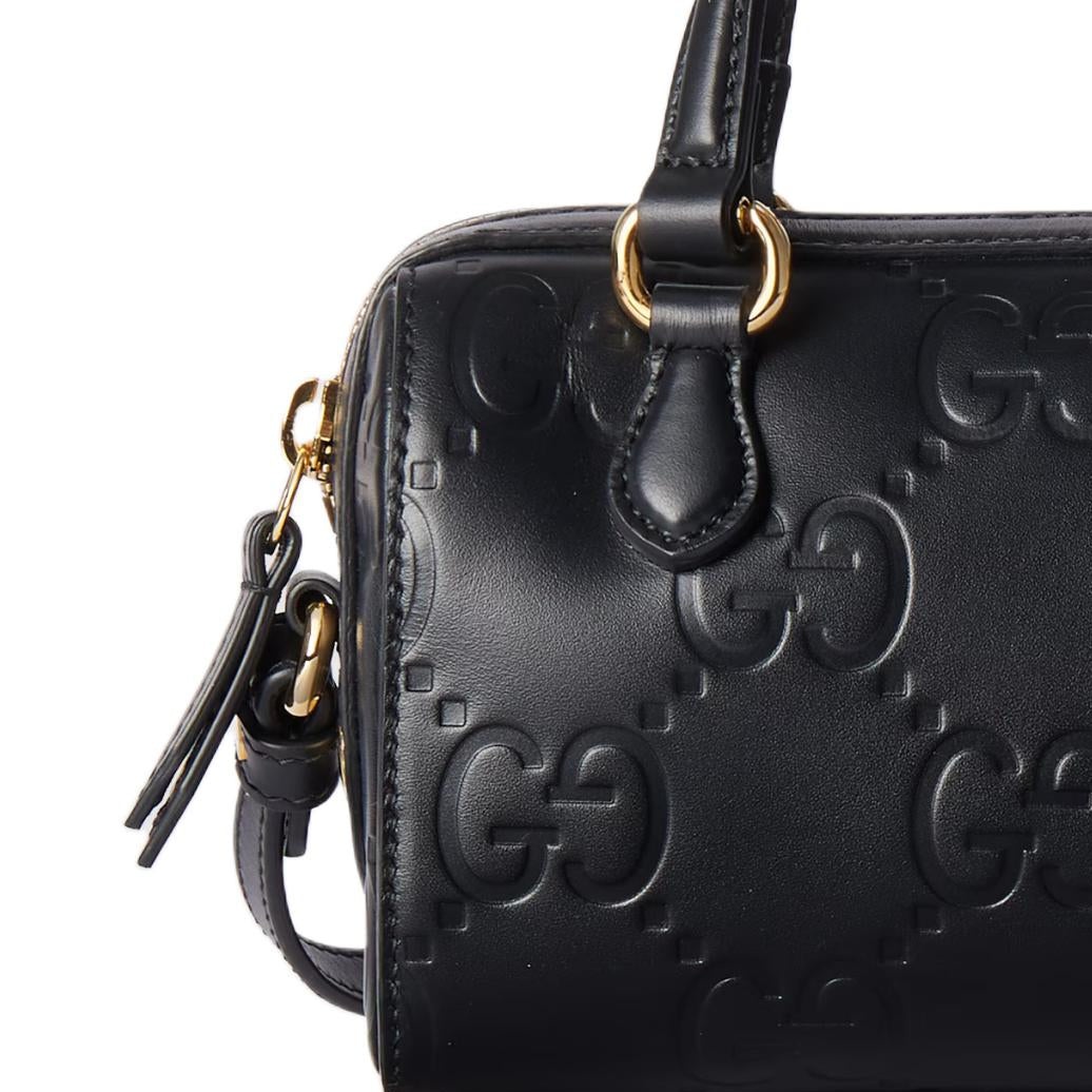 (WMNS) Gucci GG Super Mini Top Handle Bag 'Black' 790130-AADLO-1000 - 8