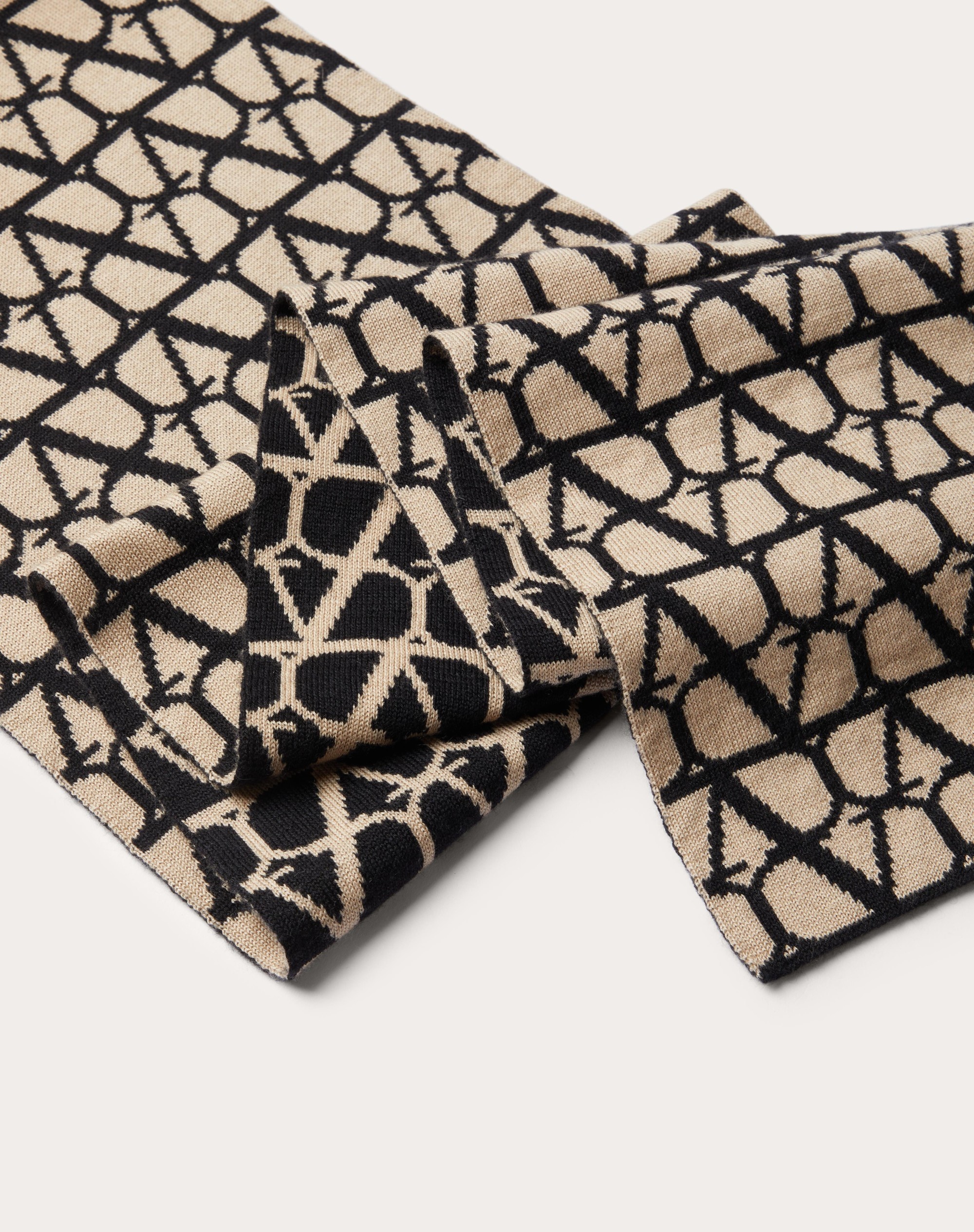 TOILE ICONOGRAPHE CASHMERE AND SILK KNITTED SCARF - 2