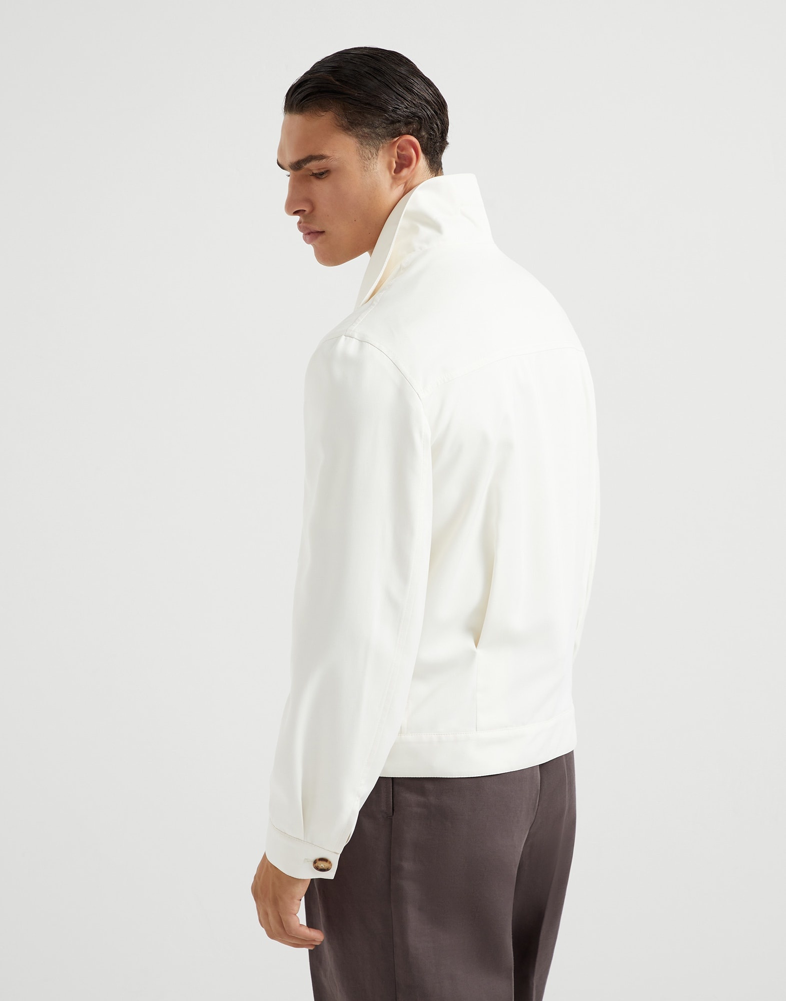 Délavé silk twill shirt-style outerwear jacket - 2
