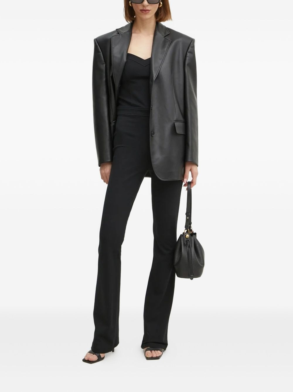 sweetheart-neckline flared jumpsuit - 2