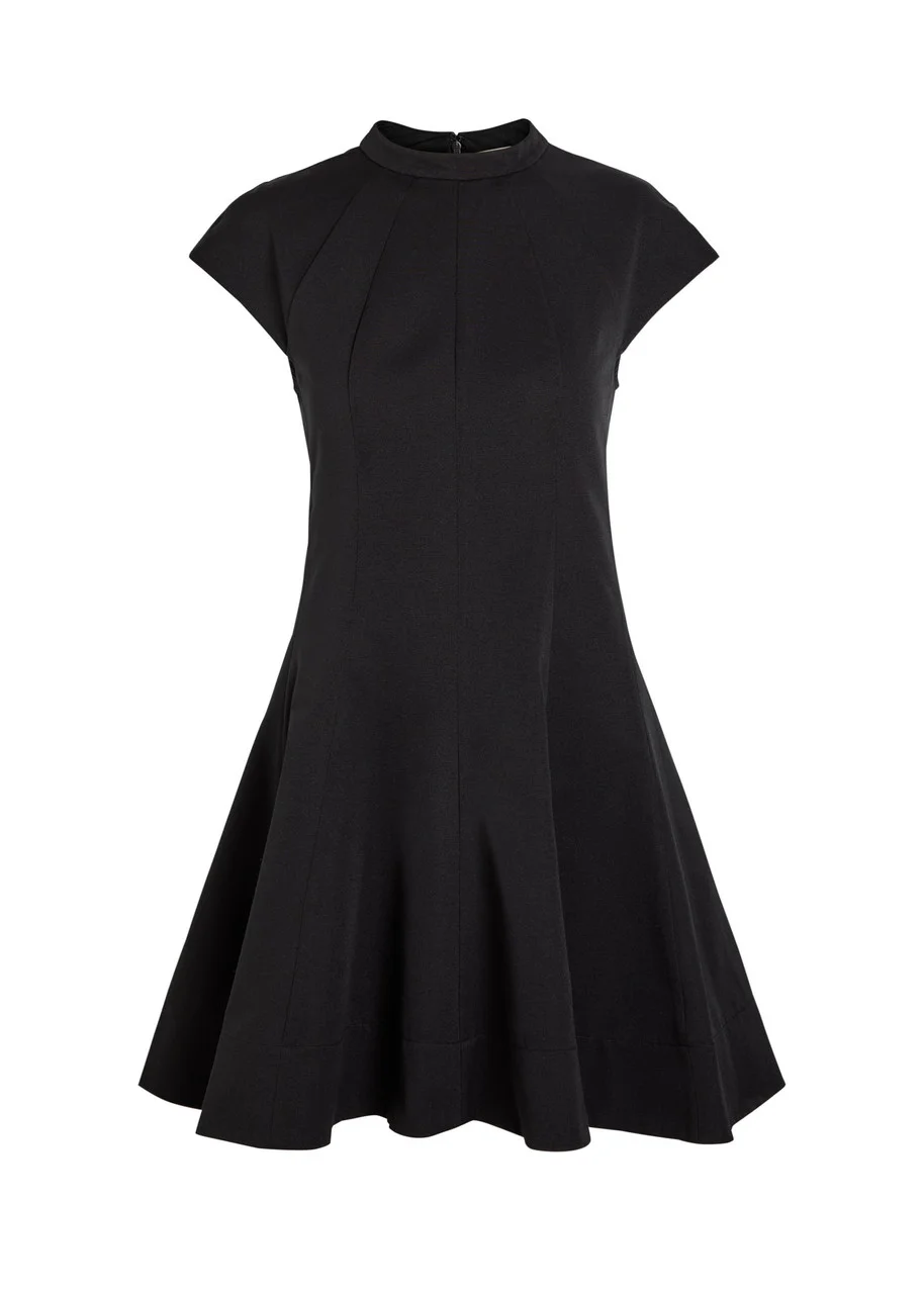 Staud Ellie Panelled Cotton-blend Mini Dress - 1