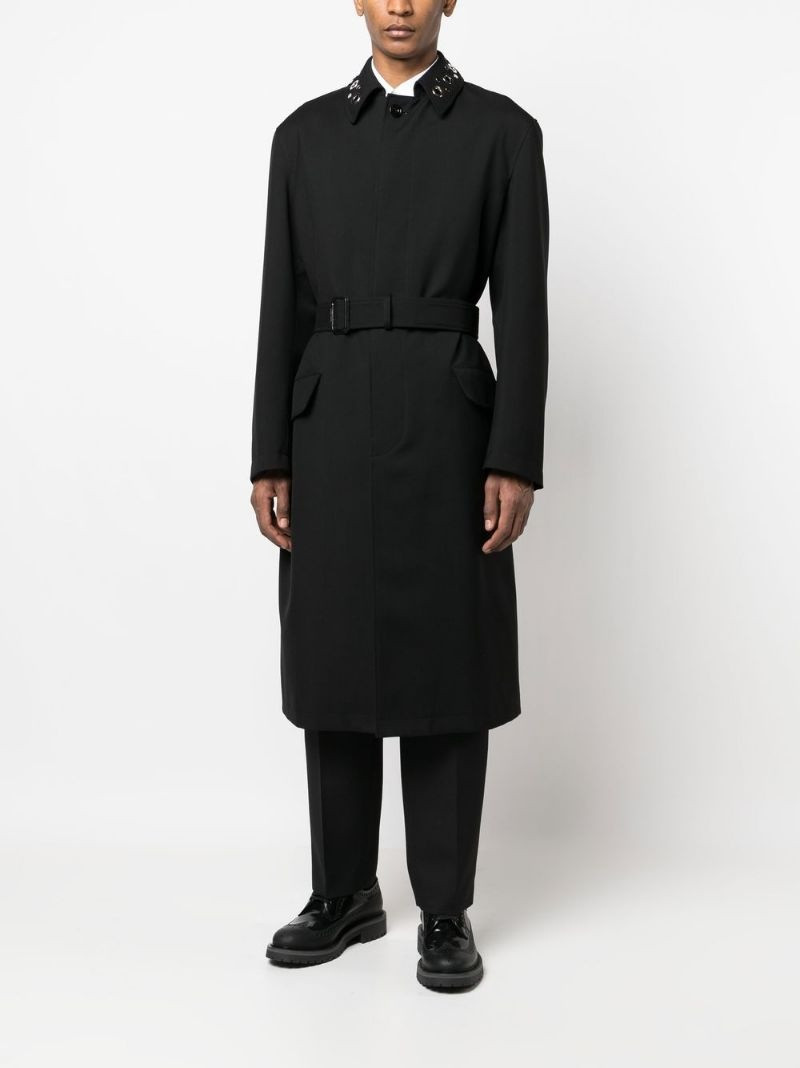 Alexander McQueen eyelet-embellished rain coat outlook