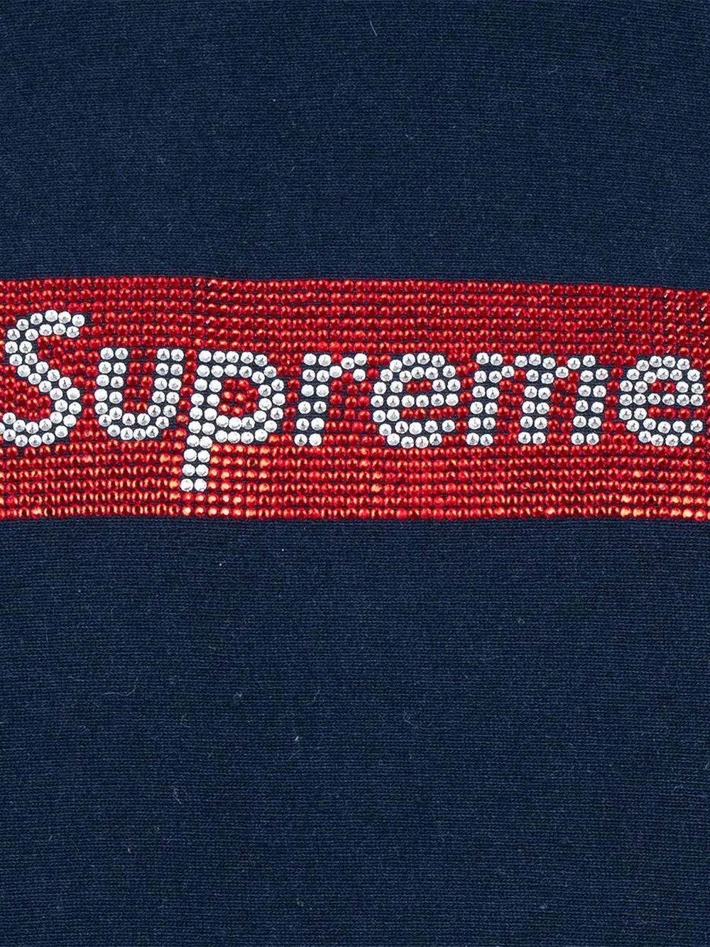 Swarovski box logo hoodie - 3