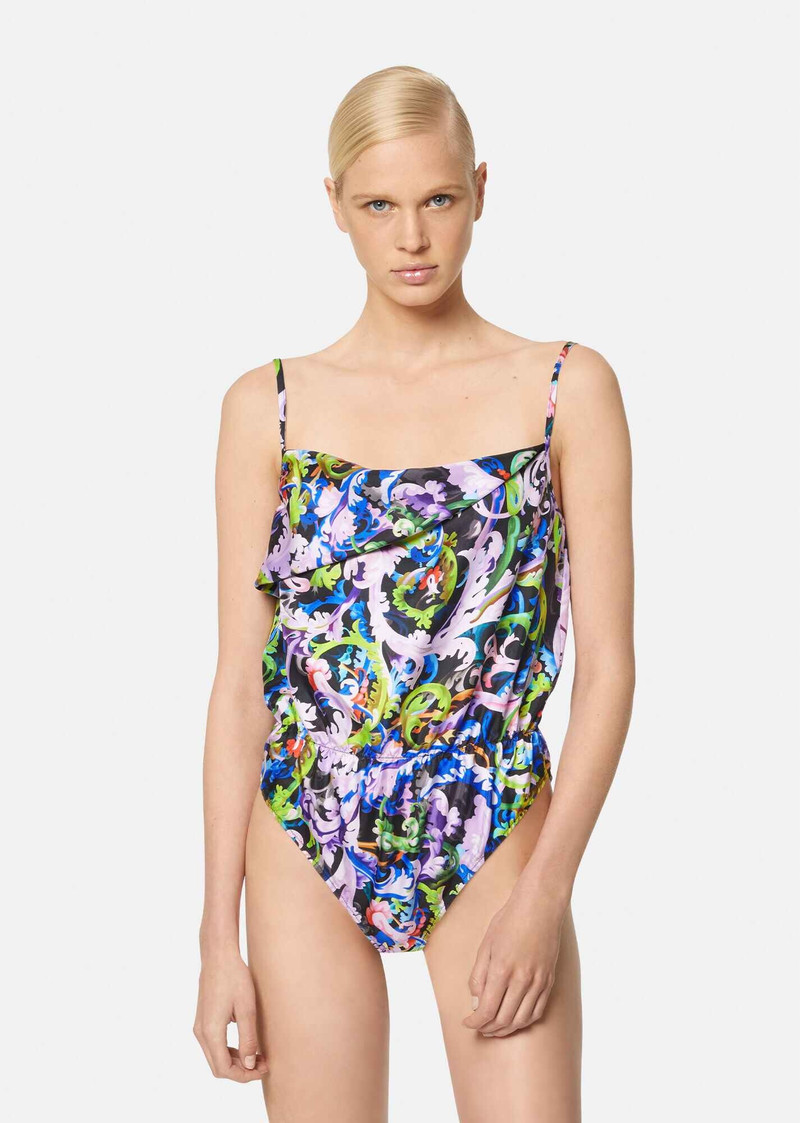 VERSACE Baroccoflage Print Silk Body outlook