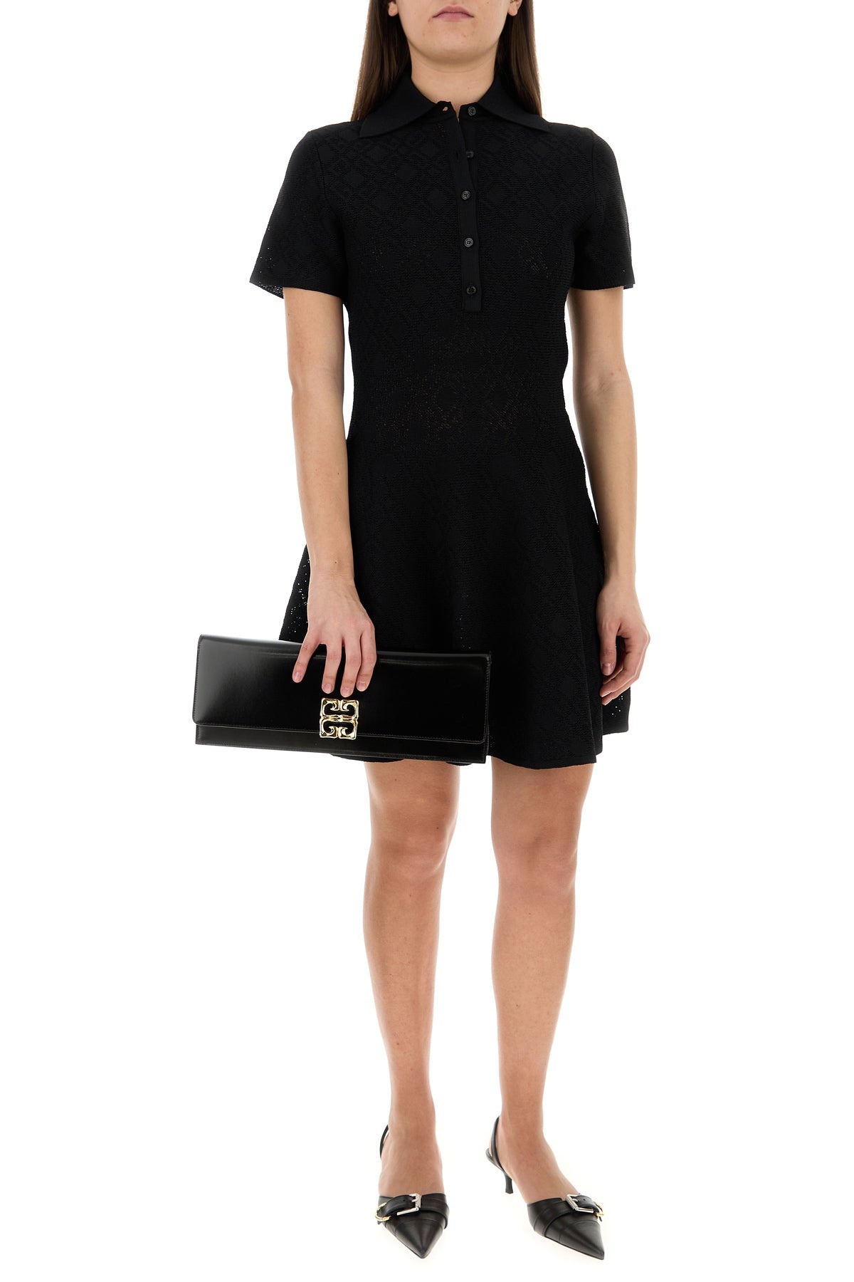 【関税&送料込】Givenchy Black Viscose Blend Polo Dress Givenchy Black viscose blend polo dress | gebnegozionline
