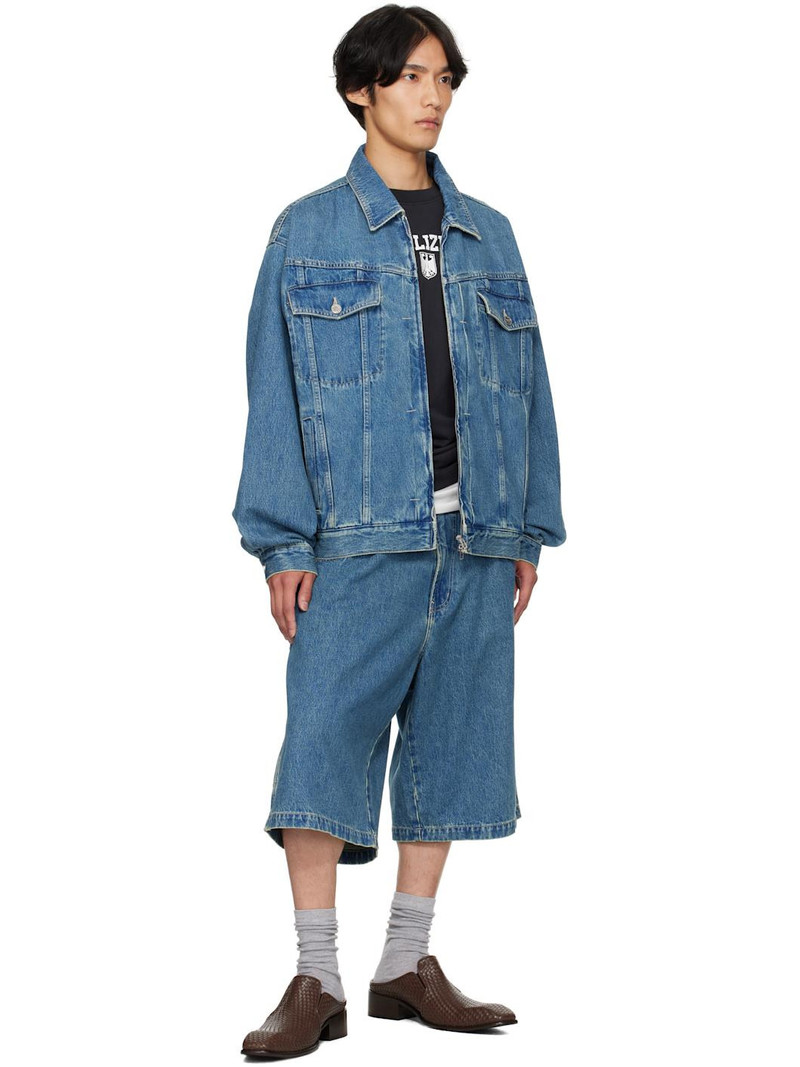 VETEMENTS Blue Hip-Hop Denim Jacket outlook