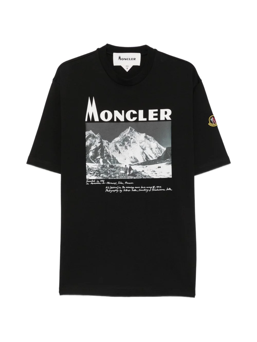 Re-Icon mountain-print logo-patch T-shirt - 1
