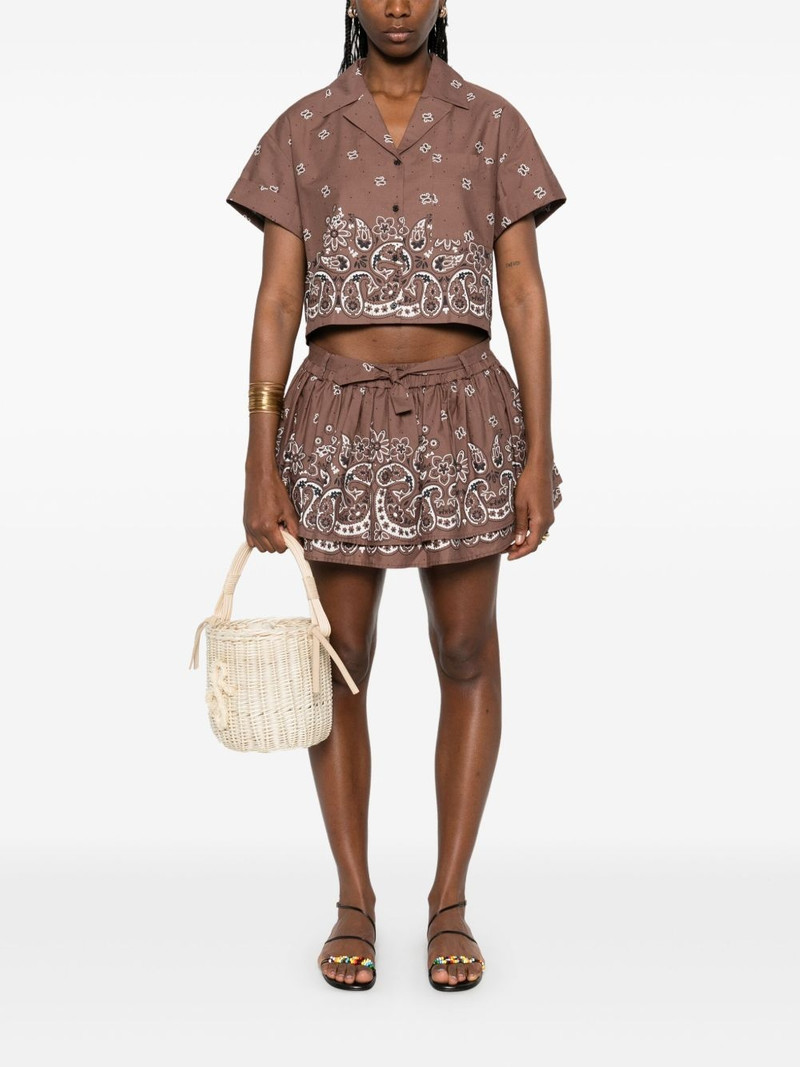 maje bandana-print shirt outlook