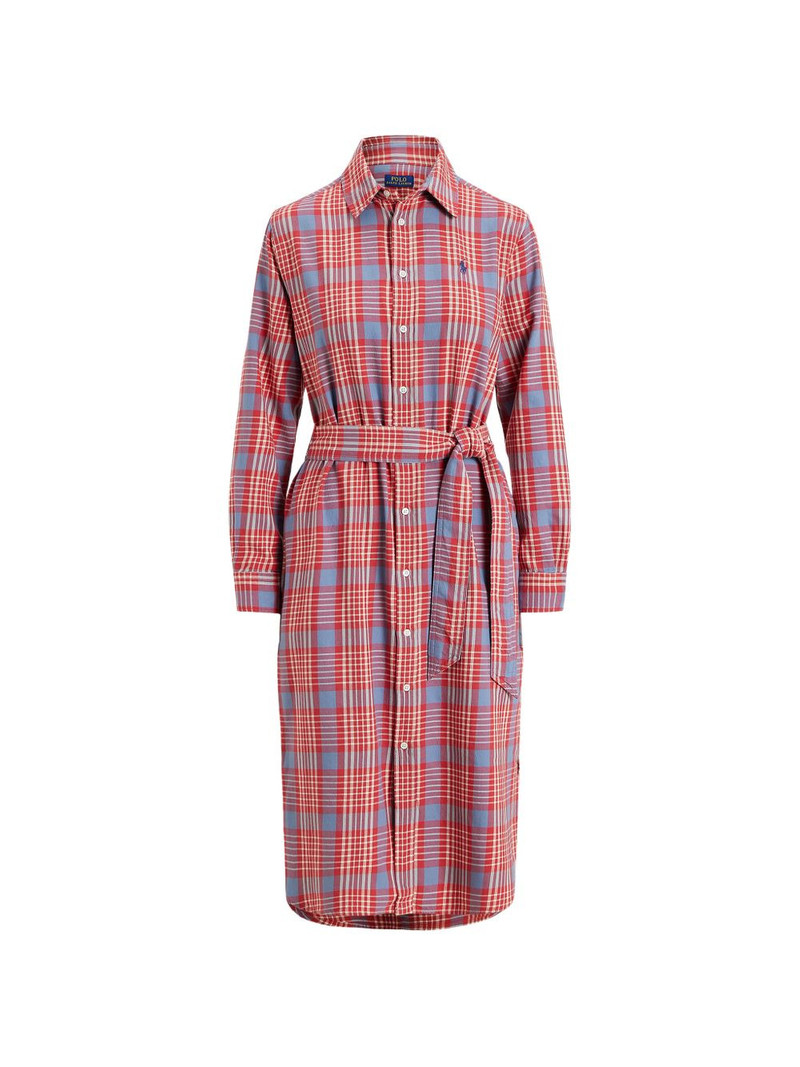 belted midi shirt dress 1