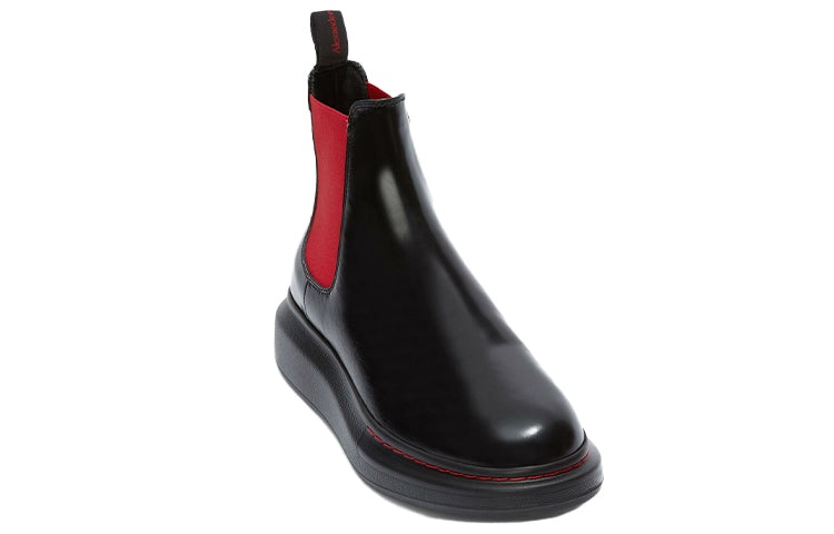 Alexander McQueen Hybrid Chelsea Boot 'Black Red' 586198WHX521066 - 4