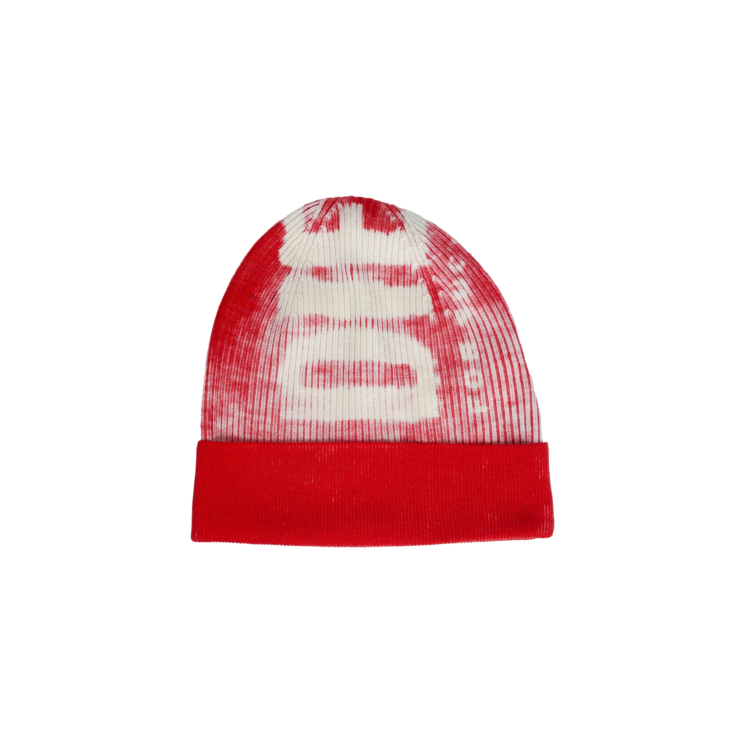RED WOOL BEANIE WITH LOGO - 3